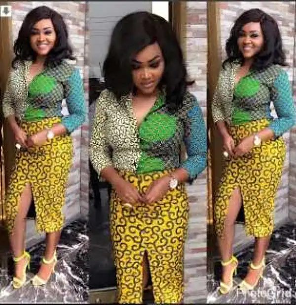 Celeb In-Style: Mercy Aigbe Dazzles In 50 Shades Of Ankara